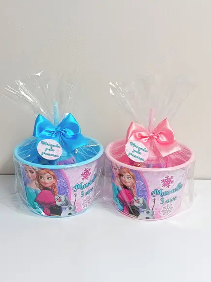 Kit Cinema Balde de Pipoca e Copo Frozen