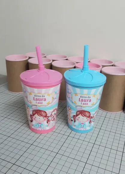 Copo Personalizado Circo Rosa