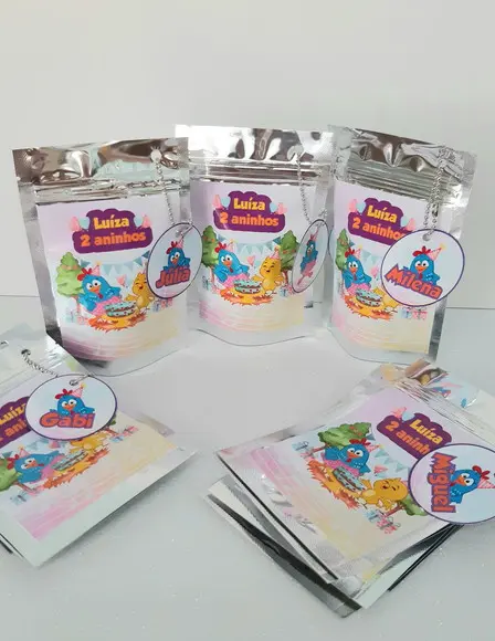 Saquinho Metalizado Galinha Pintadinha