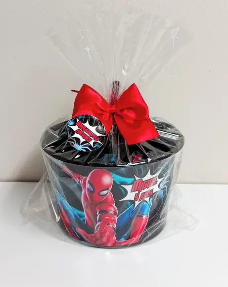 Kit Balde de Pipoca e Copo Twister Homem Aranha