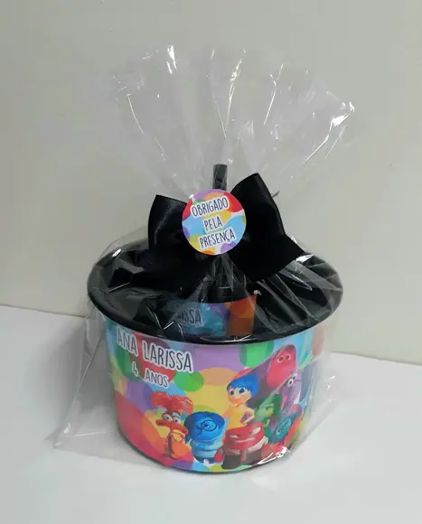 Kit Balde de Pipoca e Copo Divertidamente