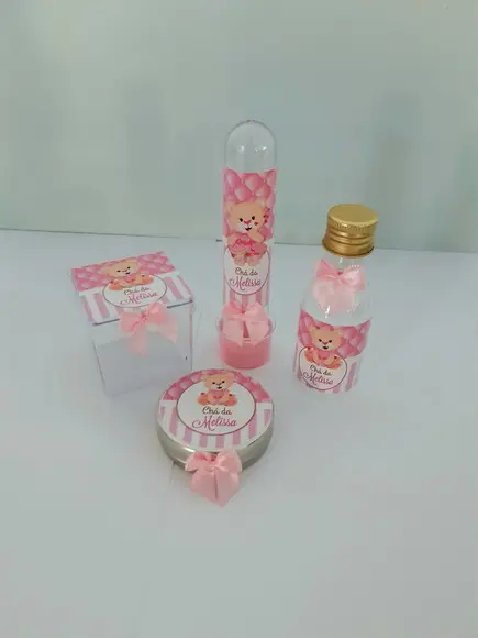 Kit para Chá de Bebê 40 Ítens Ursinha