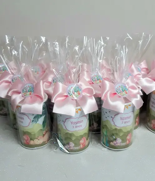 Cofrinho Dinossauros Baby Rosa