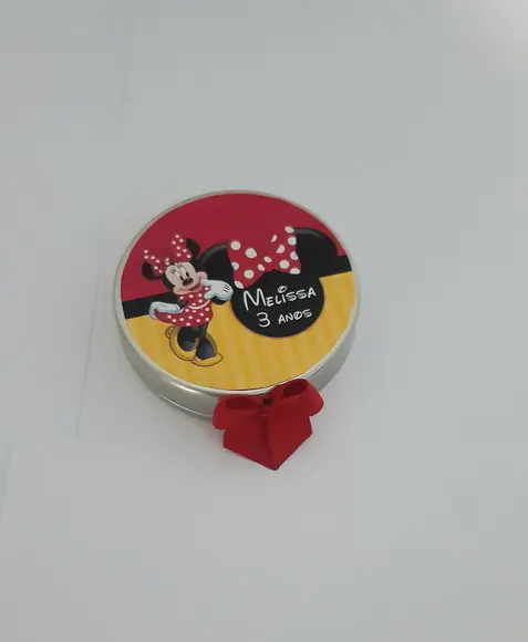 Latinha Personalizada Minnie Vermelha