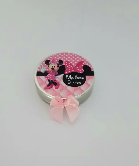 Latinha Personalizada Minnie Rosa