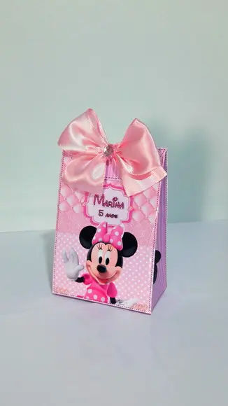 Caixa Surpresa Minnie Rosa