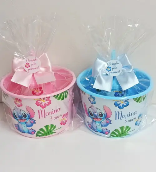 Kit Balde de Pipoca e Copo Twister Stitch