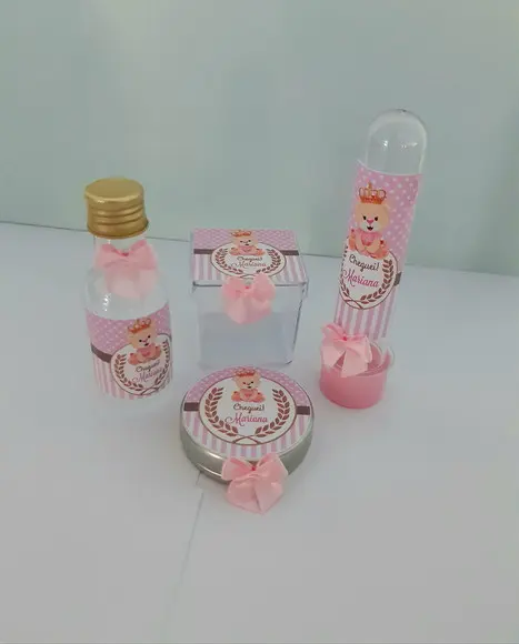 Kit para Chá de Bebê 40 Ítens Ursinha Princesa