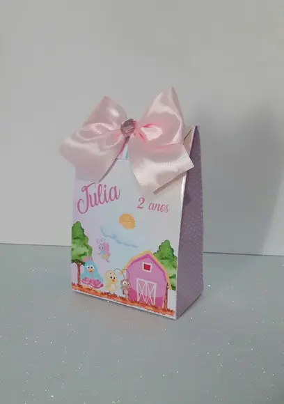Caixa Surpresa Galinha Pintadinha Rosa