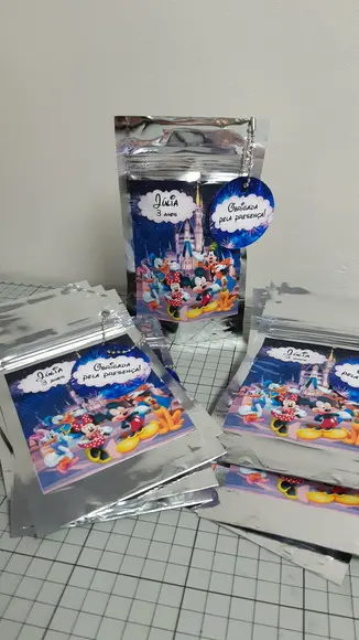 Saquinho Metalizado Tudma do Mickey