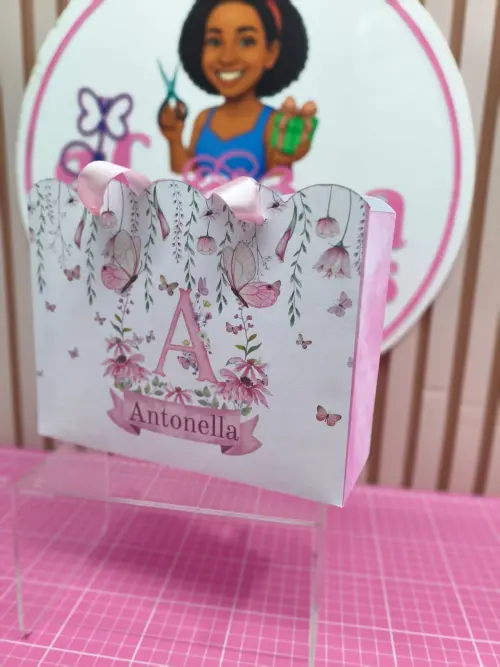 KIT 10 SACOLINHAS PERSONALIZADAS TEMA JARDIM