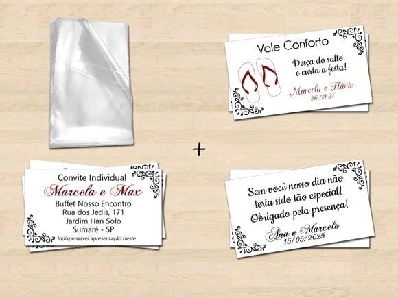 Adicionais para Convite, Vale Conforto, Individual, Saquinho