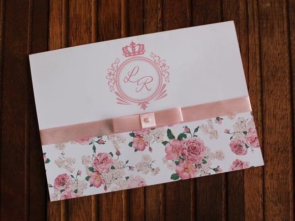 Convite 15 Anos - Convite de Casamento - 240g