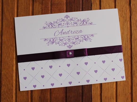 Convite 15 Anos - Convite de Casamento - 240g