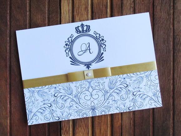 Convite 15 Anos - Convite de Casamento - 240g
