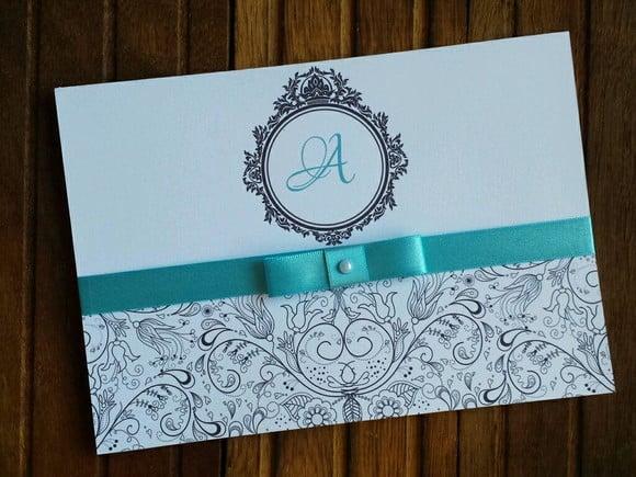 Convite 15 Anos - Convite de Casamento - 240g