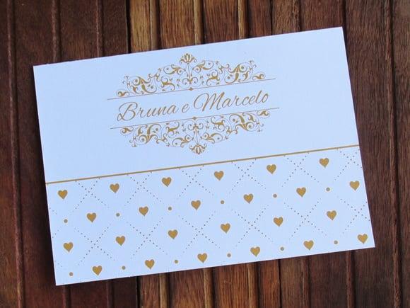 Convite 15 Anos - Convite de Casamento - 240g