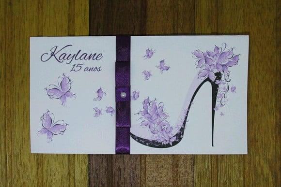 Convite 15 Anos - Convite de Casamento - 240g