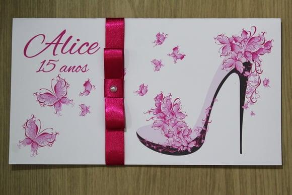 Convite 15 Anos - Convite de Casamento - 240g