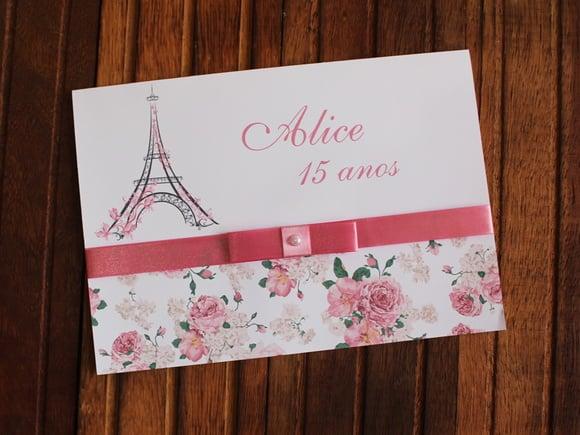 Convite 15 Anos - Convite de Casamento - Paris