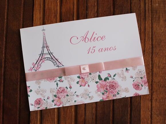 Convite 15 Anos - Convite de Casamento - Paris