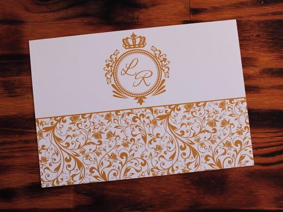 Convite 15 Anos Dourado Floral Promoção Debutante