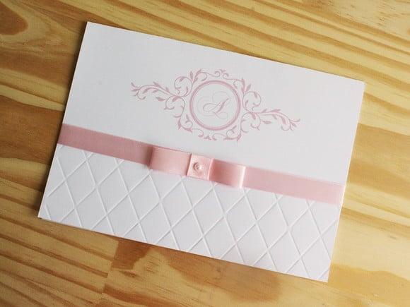 Convite 15 Anos Relevo Textura Rosa Delicado Lindo Promoção