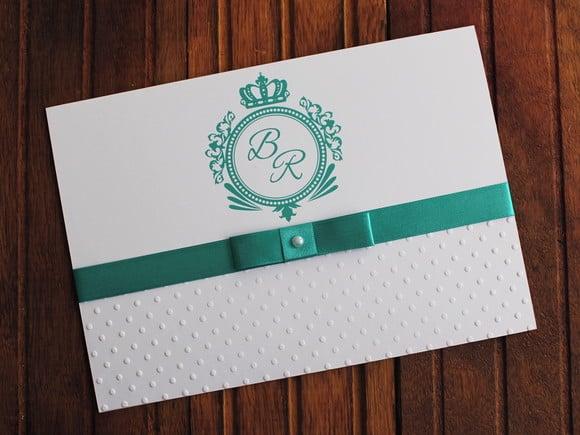 Convite 15 Anos Textura - Convite Casamento Azul Relevo
