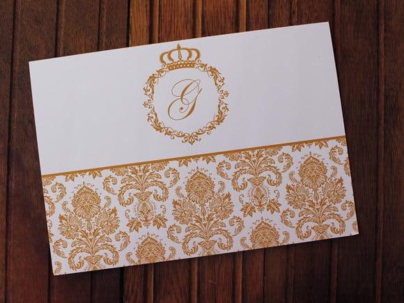 Convite Aniversário 15 Anos - Casamento Dourado Várias Cores