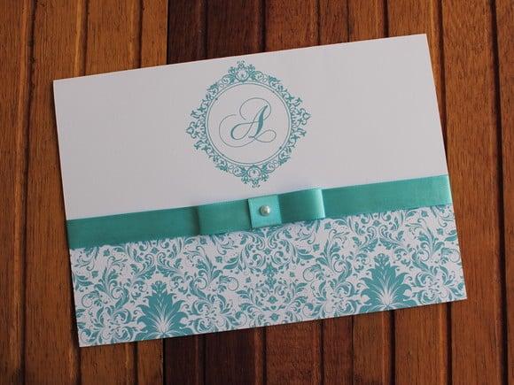 Convite Casamento - Convite 15 Anos - 240g Azul Marsala