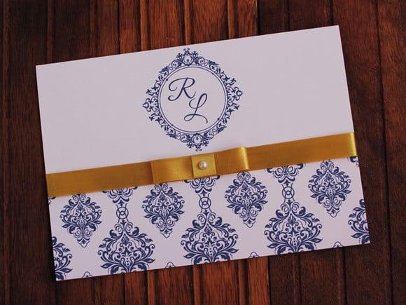 Convite Casamento - Convite 15 Anos Dourado