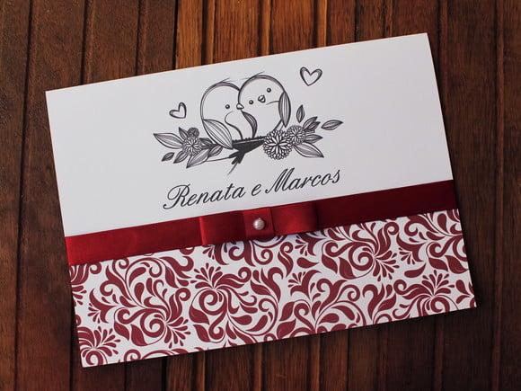 Convite Casamento - Convite 15 Anos Marsala