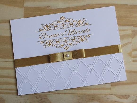 Convite Casamento Alto Relevo 15 Anos Bodas Promoção