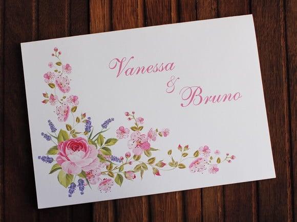 Convite Casamento Floral - Convite 15 Anos Flores Meigo
