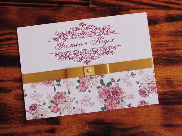 Convite Casamento Floral Marsala Convite 15 Anos