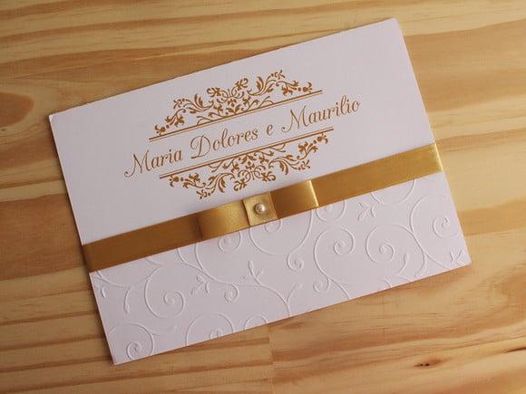 Convite Casamento Relevo Marsala Dourado Textura Circular
