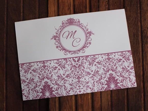 Convite Casamento Rose - Convite 15 Anos Barato Promoção