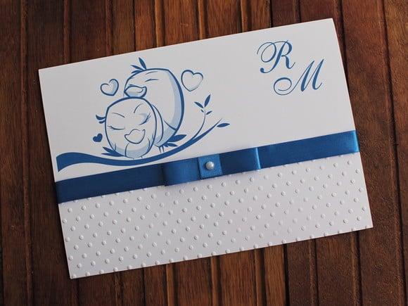 Convite Casamento Textura - Convite 15 Anos Casal Pássaros