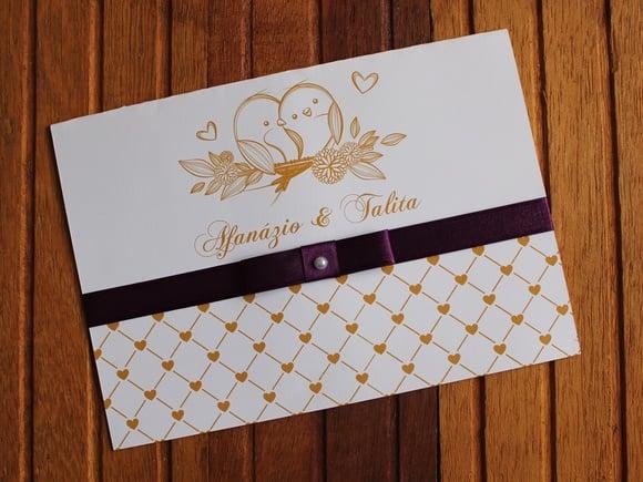 Convite de Casamento - Convite 15 Anos - 240g