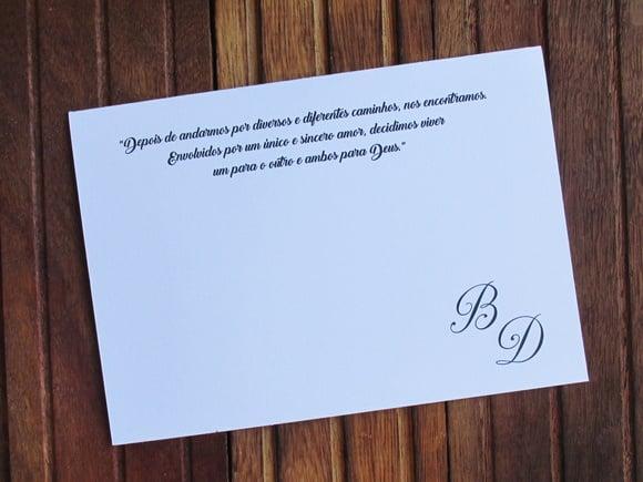 Convite de Casamento - Convite 15 Anos - 240g