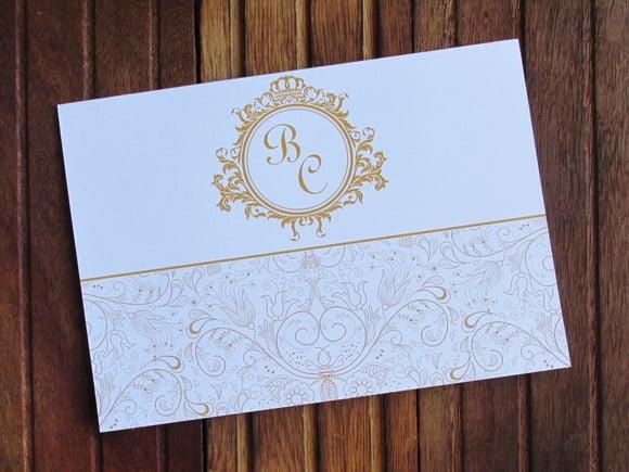Convite de Casamento - Convite de 15 Anos - Papel 240g