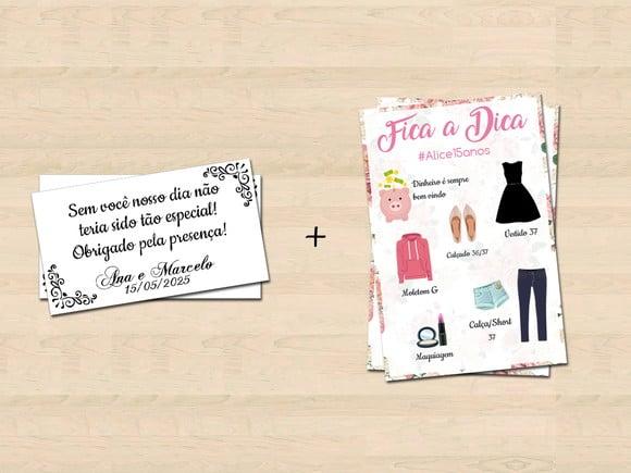 Fica a Dica e Tag para Lembrancinha