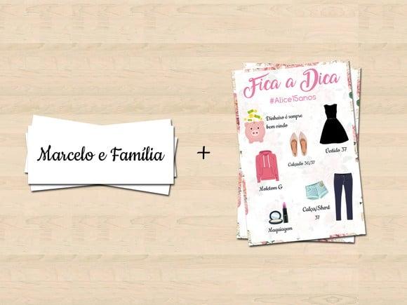 Tag com Nome e Fica a Dica