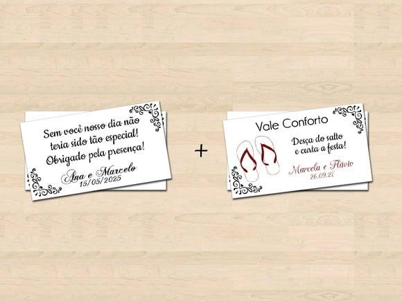 Vale Conforto e Tag para Lembrancinha