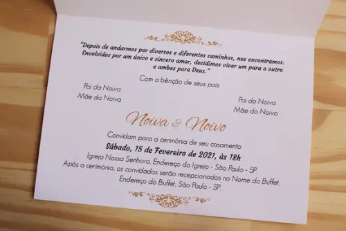 30 Convites de Casamento 15 Anos Delicado