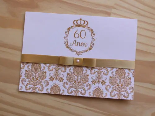 60 Convites Casamento ou 15 Anos com Adicionais