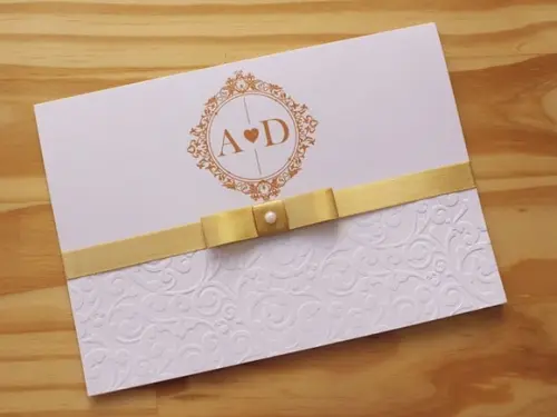 65 Convites de Casamento com 65 Tags Presente e Embalagem