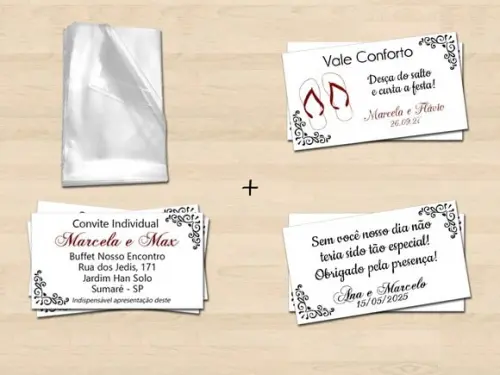 Adicionais para Convite, Vale Conforto, Individual, Saquinho