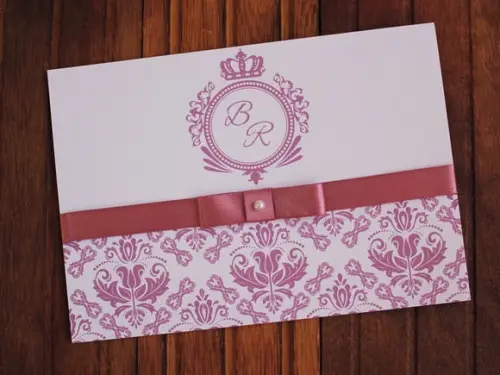 Barato Convite Casamento - Convite 15 Anos Rose Barato