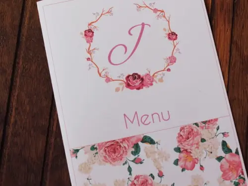 Cardápio - Menu